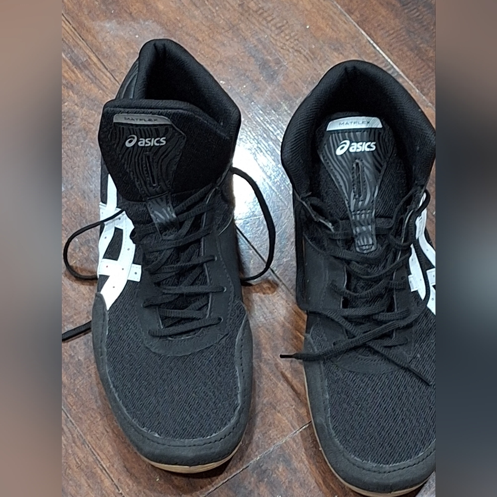 Asics Black Matflex Wrestling Shoes
